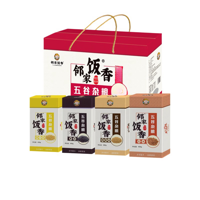 邻家饭香FP79五常大米 原粮稻花香2号 五优稻4号杂粮大礼包 1.58kg