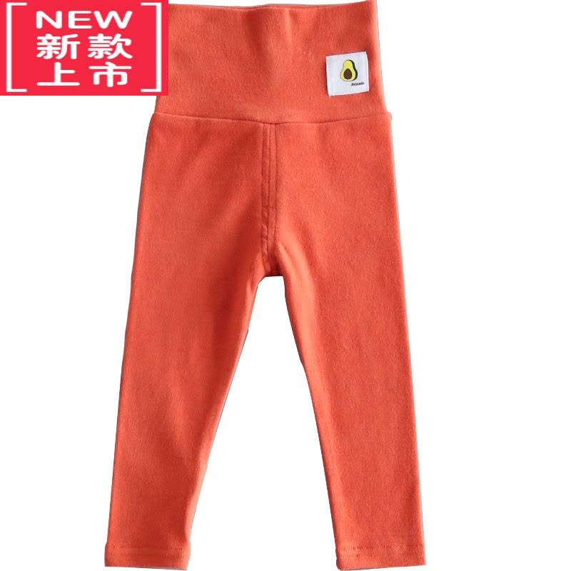 可莉允新款宝宝高腰护肚脐家居裤 男女儿童弹力秋冬打底裤保暖秋裤保暖裤图片