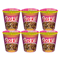 日清 合味道方便面 麻辣牛肉味 76g/杯 12杯整箱装 杯面速食方便面网红泡面桶面