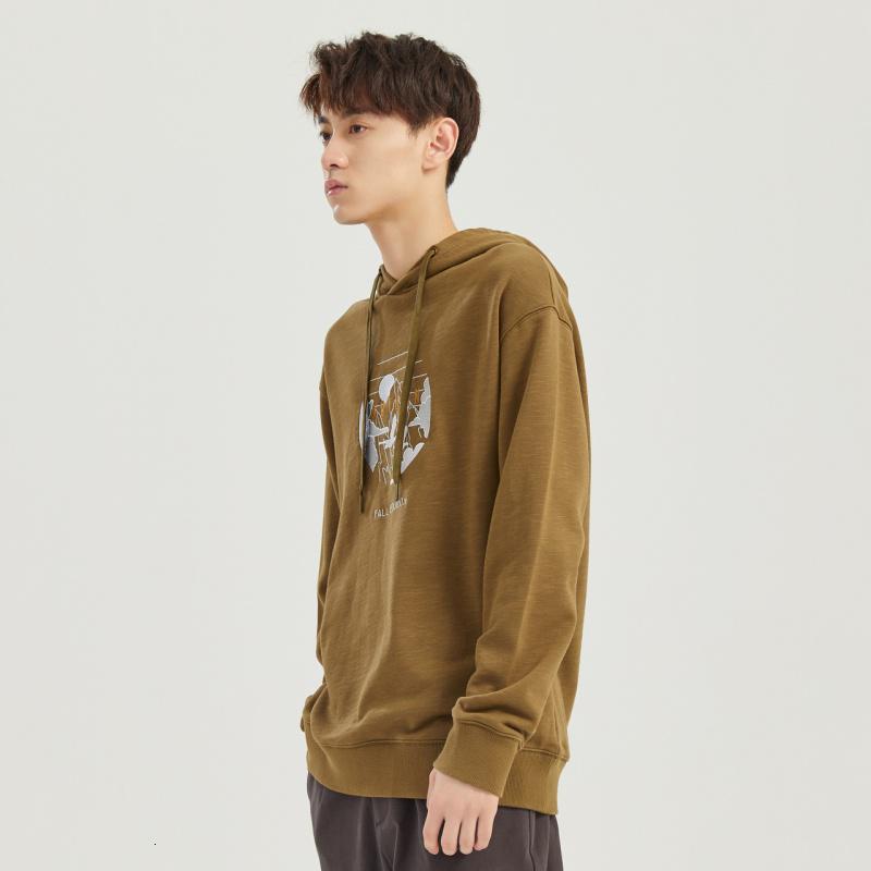 美特斯邦威男生连帽卫衣男秋季潮流印花纯棉青少年套头衫上衣休闲