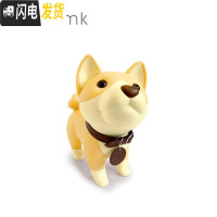 三维工匠狗狗存钱罐纸币硬币两用可取防摔创意小狗储蓄罐生日男孩女孩 黑猫Gentle(高约20cm)