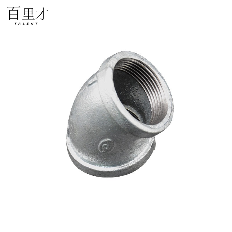 百里才 镀锌弯头45°DN40 个