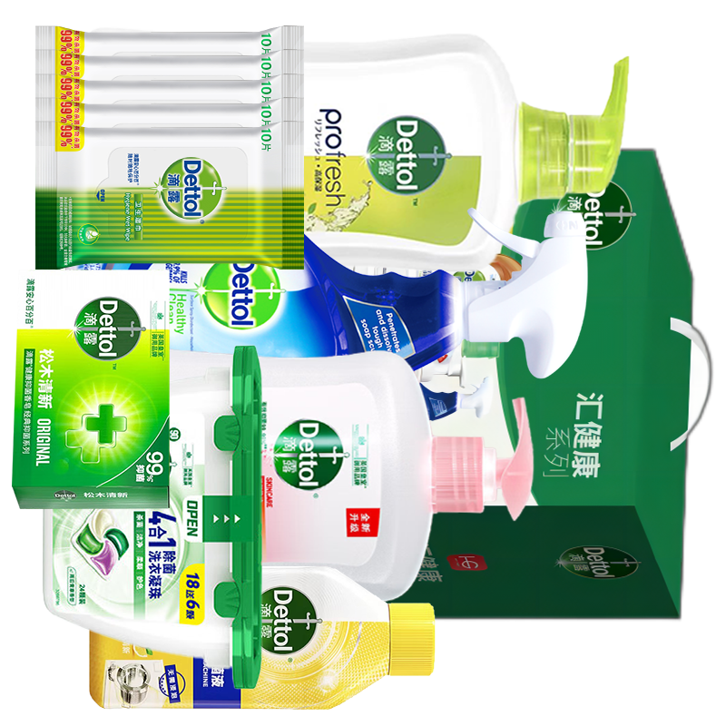 洗衣凝珠四合一18颗沐浴露650g洗手液450g除菌液250ml香皂 105g*2洗手液200ml高清大图