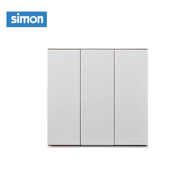 西蒙(simon) E6 插座开关插板86型开关插座面板 三开单控高清大图