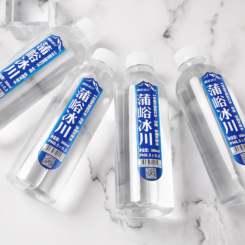 蒲峪冰川苏打水 饮用天然 活水源388ml*12瓶