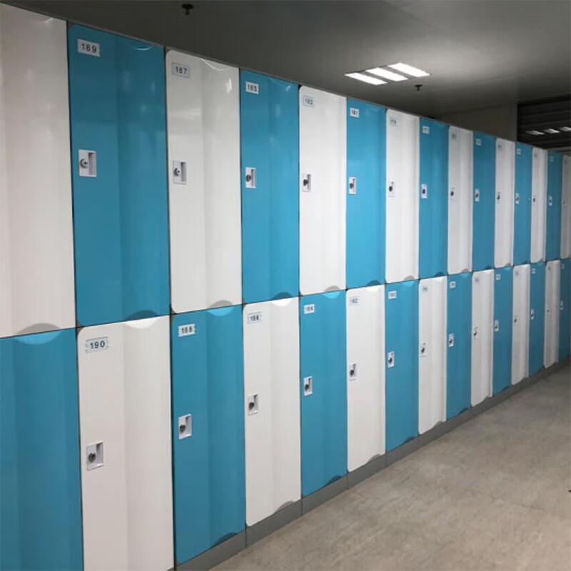 Quntai游泳池浴池健身房带锁ABS加厚柜体全塑更衣柜单门620×382×500mm高清大图