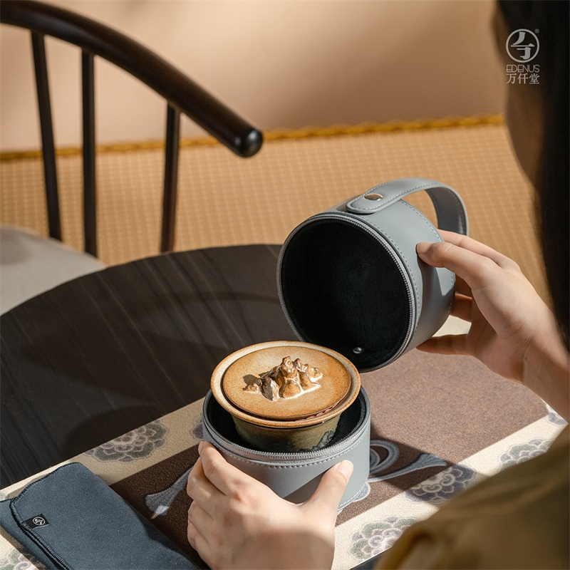 万仟堂(EDENUS)越过山丘·快客杯叶黄釉高清大图