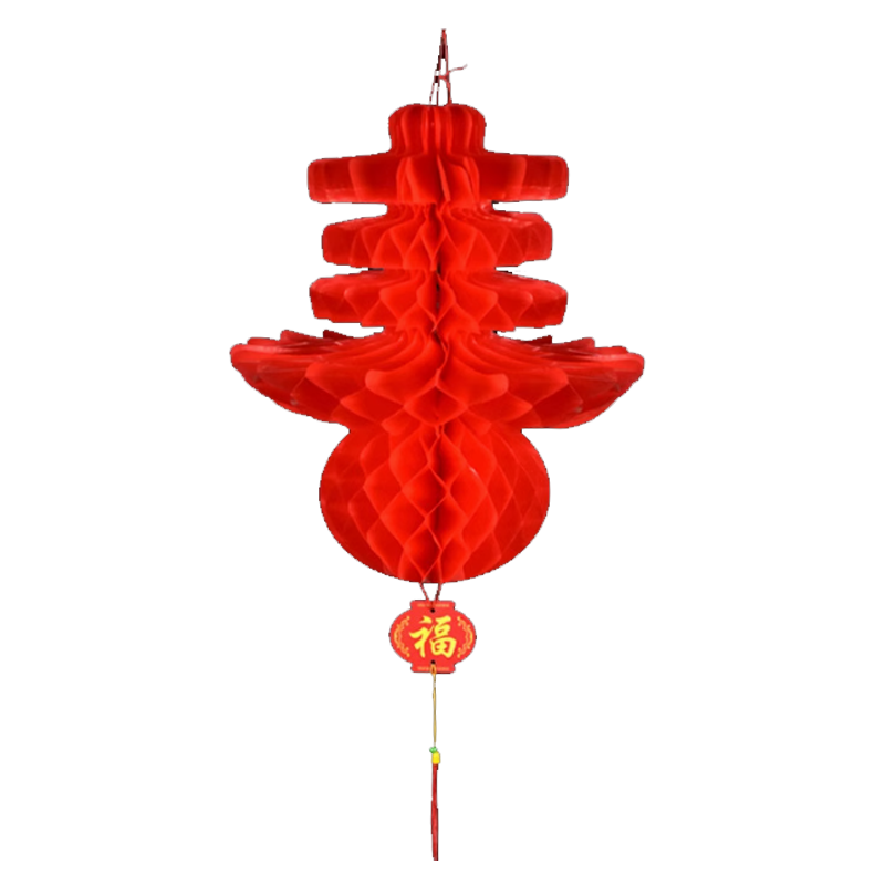 锦瑞星新年节日创意挂件加厚蜂窝灯笼J80#/个高清大图
