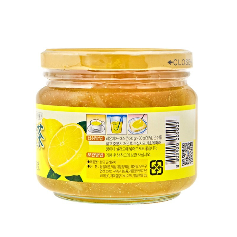 韩今蜂蜜柠檬茶550g/瓶