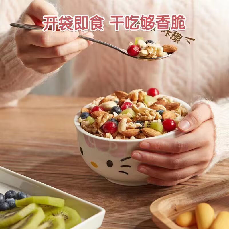 洽洽坚果水果酸奶燕麦片10装高清大图