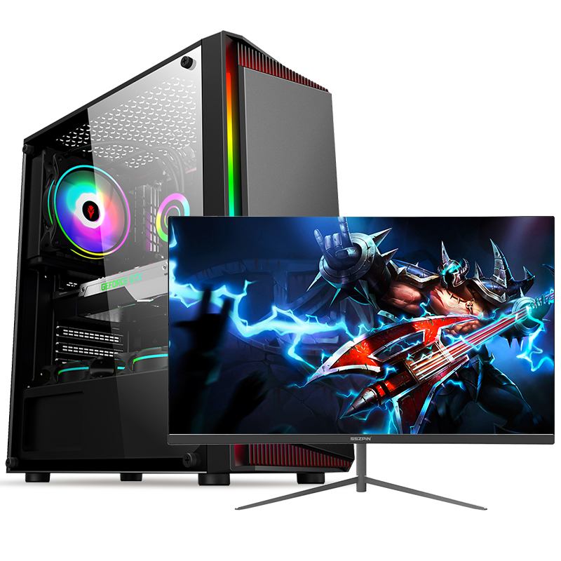 铭能 i9级十二核E5-2673V3/RTX2060S 8G独显/32G内存/512G固态 台式电脑 台式机 电脑主机 组装电脑 家用办公电脑商务娱乐学生游戏电脑台式+24英寸全套