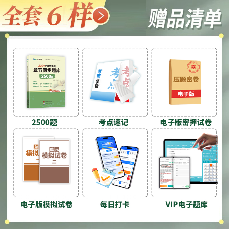 [正版]2024年主管护师护理学中级2500题章节同步题库练习题集全国卫生专业技术资格考试用书搭配人卫版习题军医历年真高清大图