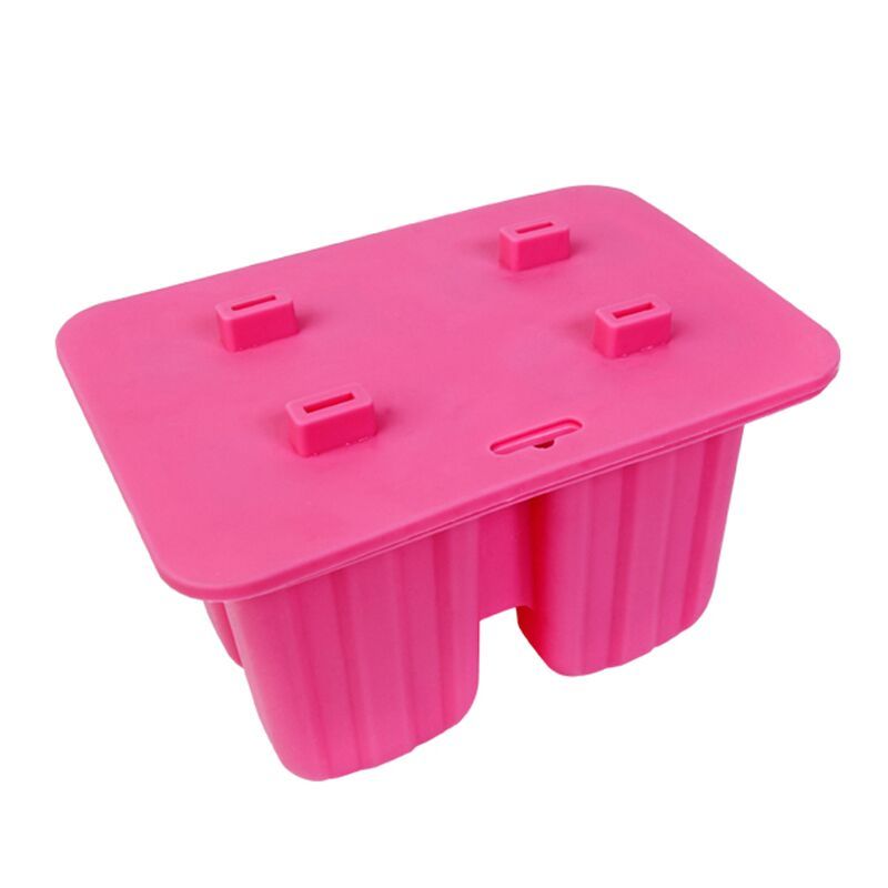 送家用自制雪糕模具硅胶冰格创意diy冰淇淋冰棒冰棍模型|10连雪糕模(蓝色)