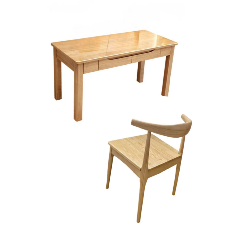 墨之麟写字桌+写字椅MZL-01/套高清大图