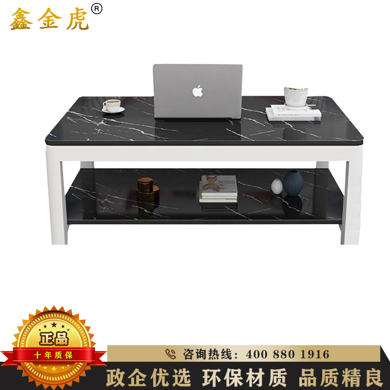 鑫金虎 茶几桌 客厅简约小户型家用北欧创意仿大理石茶桌双层储物小茶几茶桌茶台高清大图