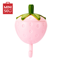 名创优品(miniso) 三丽鸥系列伸缩挂钩免打孔壁挂衣服置物架毛巾架子[Hello Kitty]凯蒂猫