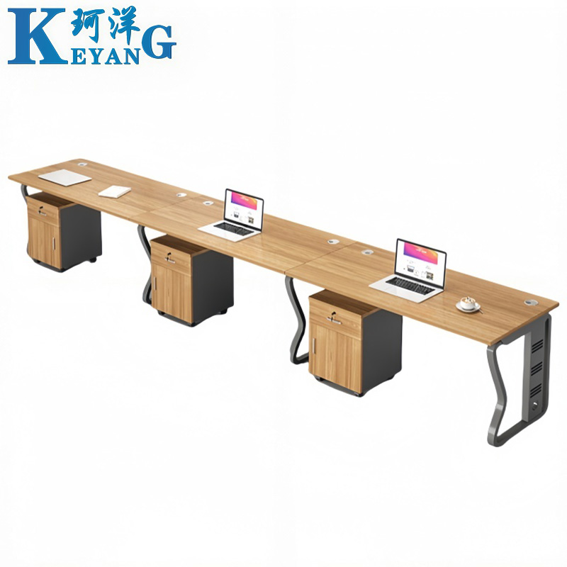 珂洋 屏风工位 三人位含柜 套高清大图