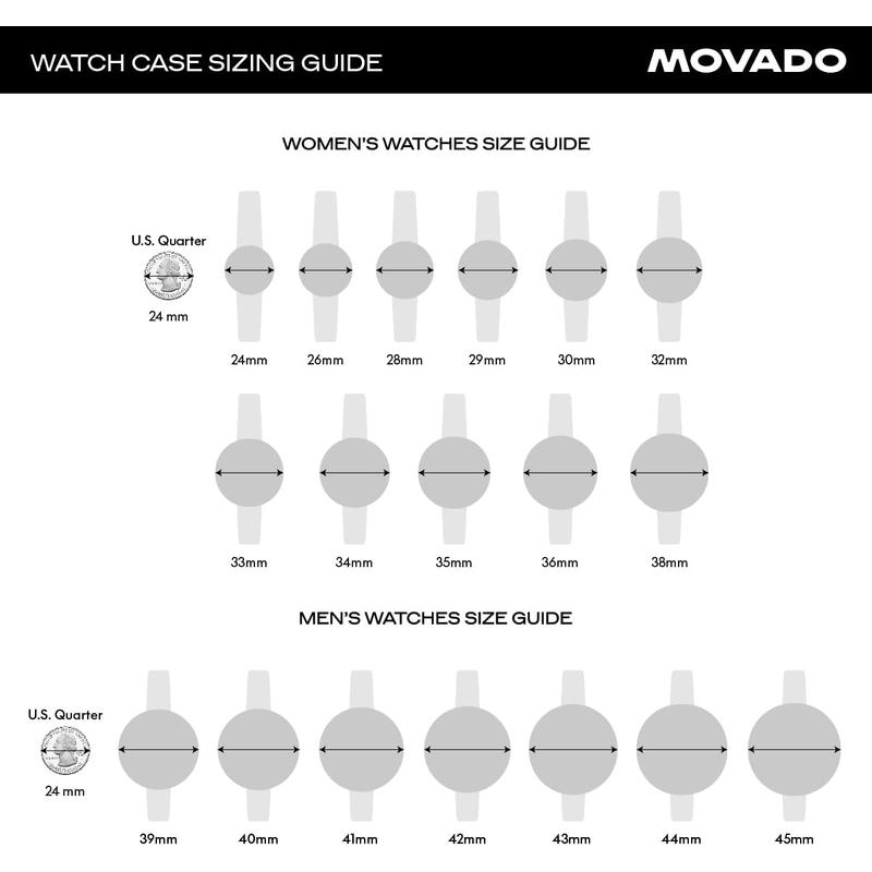 Movado女表经典石英腕表轻奢白皮带34mm防溅水表盘金高清大图