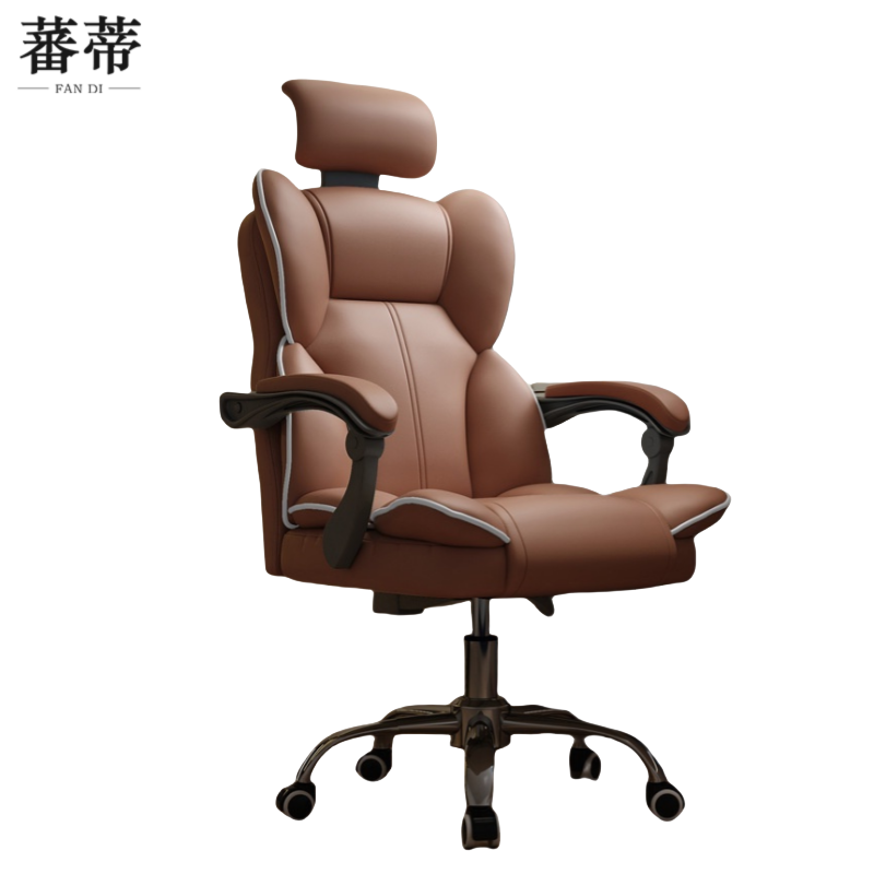 蕃蒂转椅咖色把高清大图