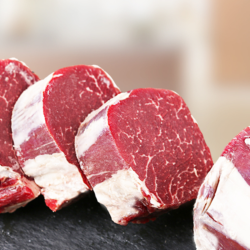 暖男厨房 安格斯原切菲力牛排200g*5片 原切系列非拼接牛排1kg