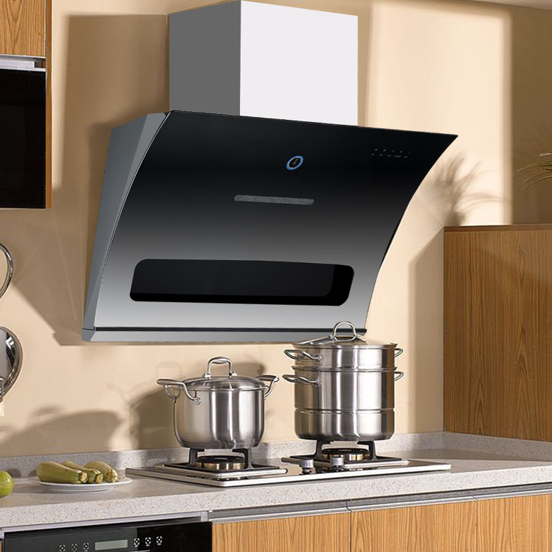 马可波罗 侧吸抽油烟机17m06智能体感触控强排自动热清洗直吸家用大