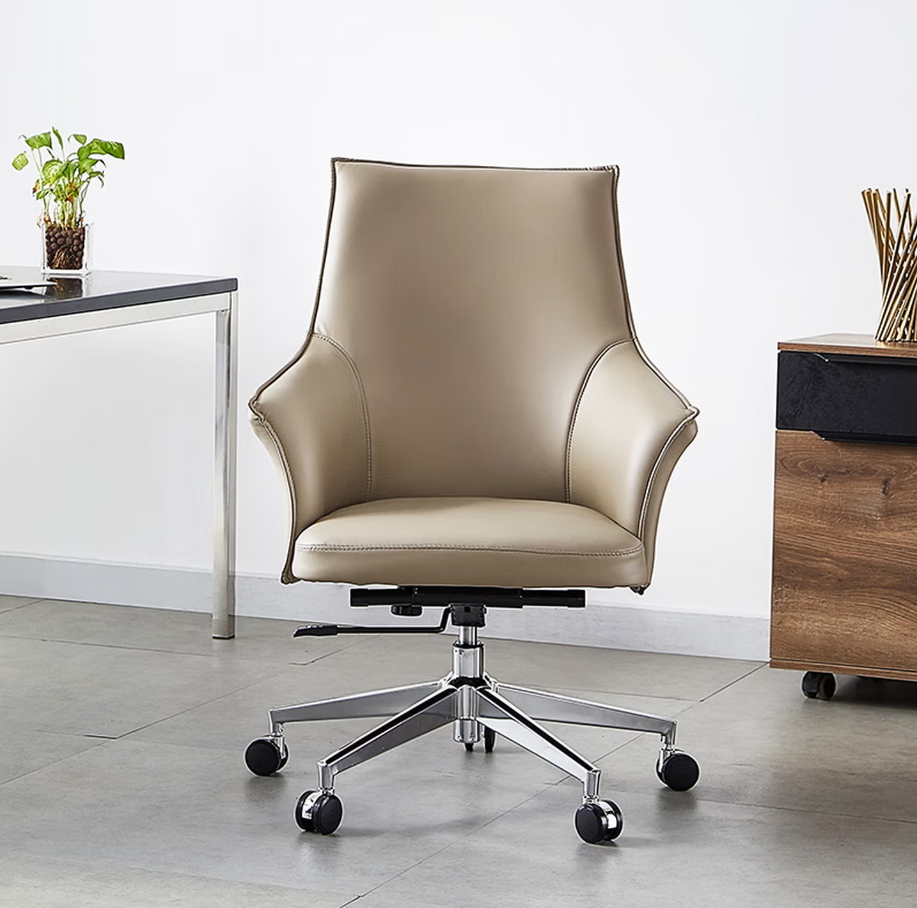 GUDONE办公椅升降旋转按摩椅高背大尺寸旋转舒适办公椅