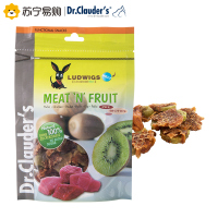 德国克劳德医生(Dr.Clauder's)狗零食奇异果片缠肉80g 益生元健怡犬肉干奖励零食