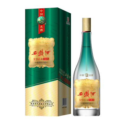 官方旗舰店55度西凤酒中国名酒1964珍藏版绵柔凤香型白酒500ml单瓶