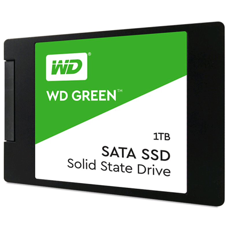 西部数据(WD)1TB SSD固态硬盘 SATA3.0接口 Green系列-SSD日常家用普及版|三年质保