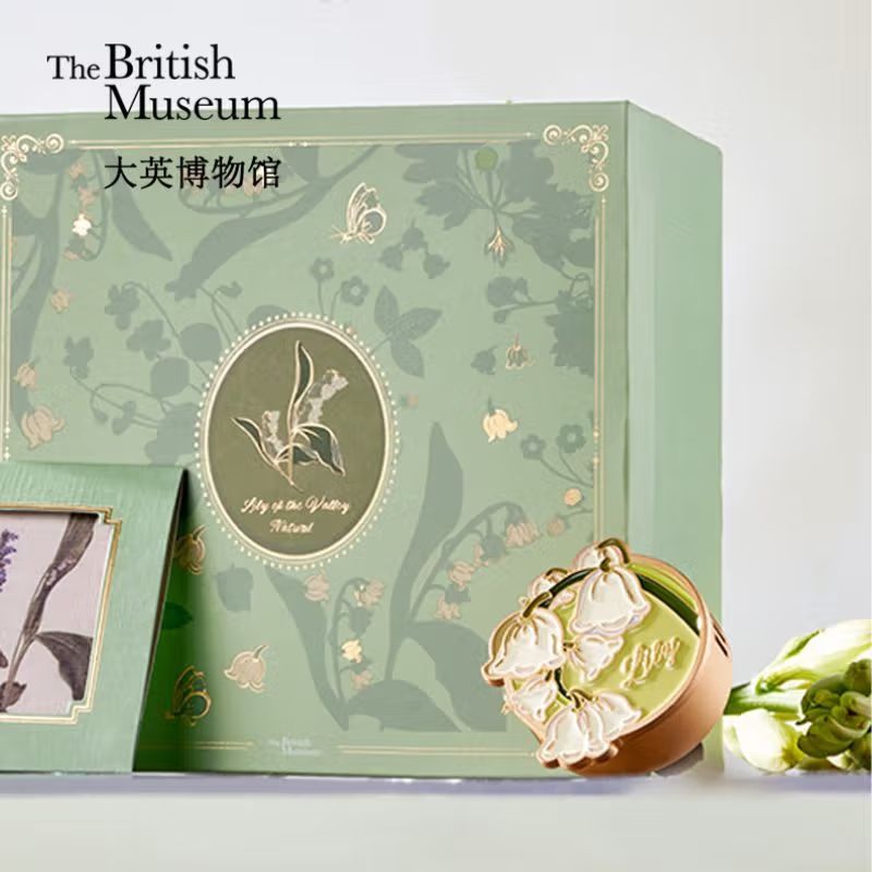 大英博物馆生日礼物博物志铃兰汽车香氛车饰车插香薰车载礼盒企业采购礼物高清大图