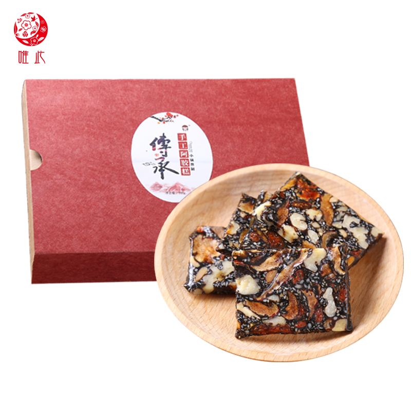 唯此山东正品阿胶糕即食手工阿娇固元膏纯礼盒装500g自制ejiao