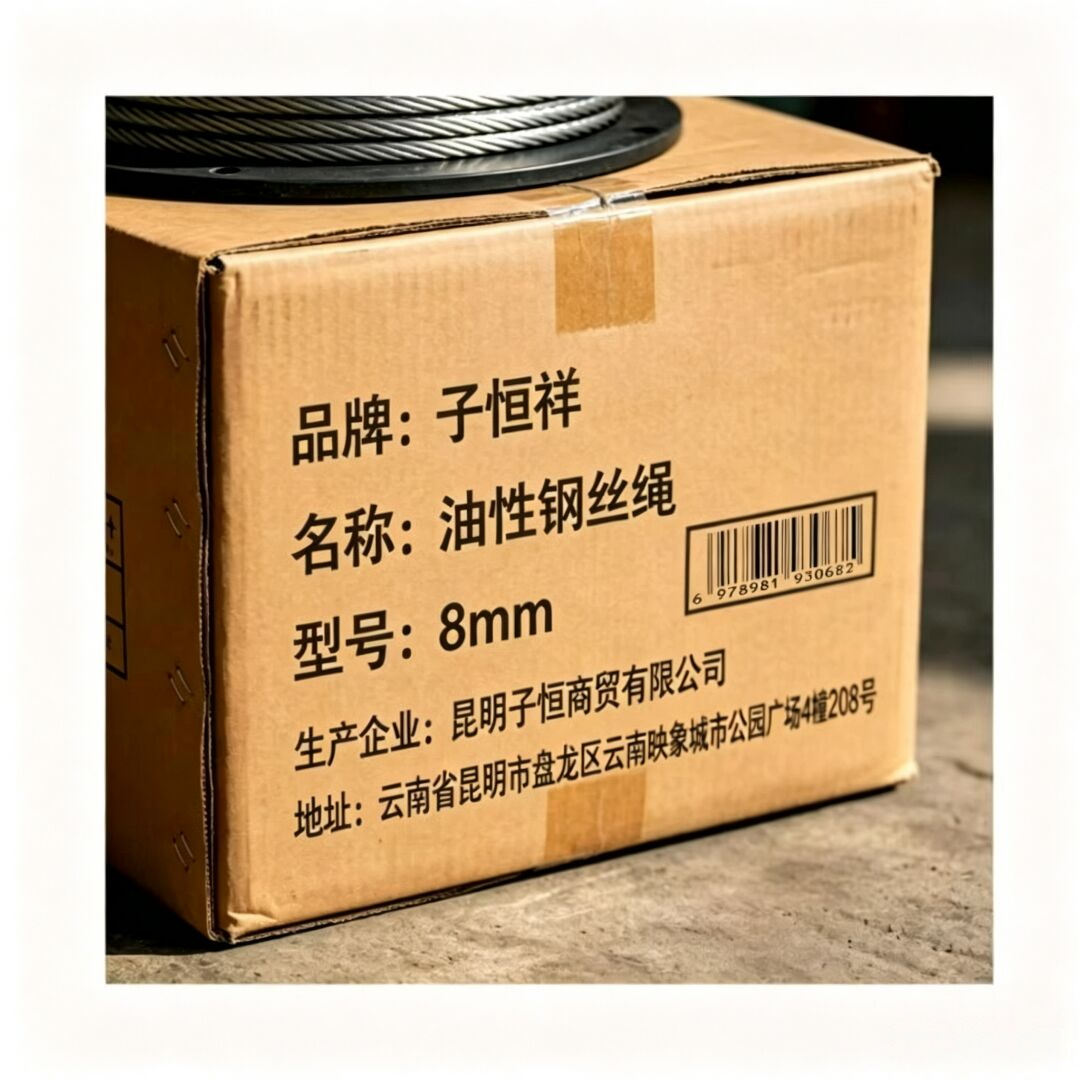 子恒祥 油性钢丝绳 8mm 米高清大图