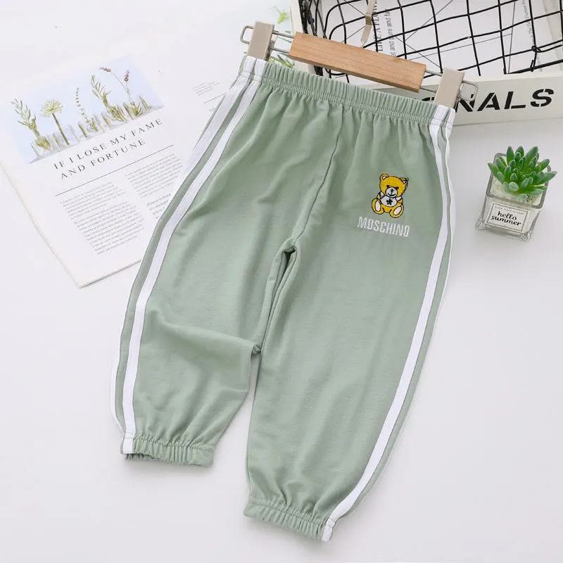 儿童灯笼裤男女童夏季薄款冰丝麻防蚊裤休闲束脚运动中小童哈伦裤莎丞图片