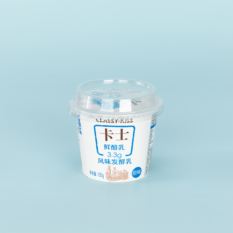 卡士(CLASSY-KISS) 鲜酪乳风味发酵乳低温酸奶原味100g*12杯