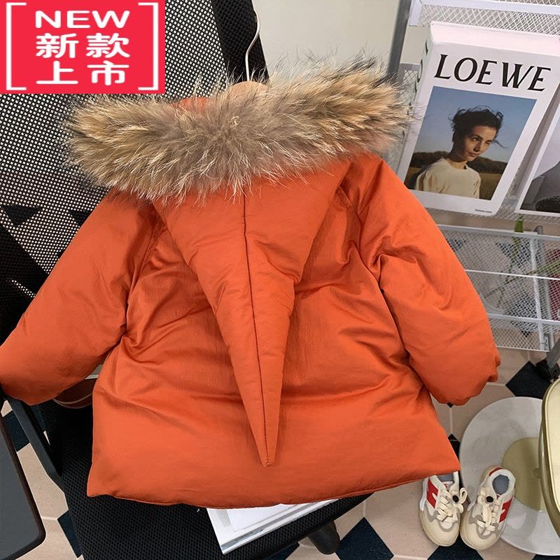 可莉允女童棉服外套冬装洋气时髦儿童夹棉加厚连帽棉衣宝宝保暖棉袄冬季图片