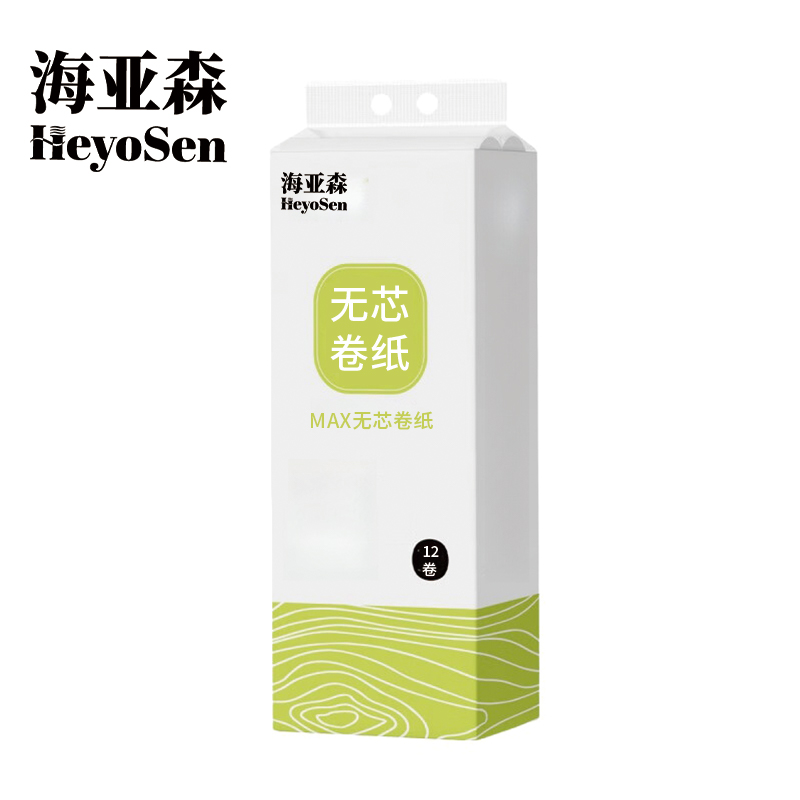 海亚森 M3004 MAX无芯卷纸 80g/卷 12卷/提(计价单位:提) 白色高清大图