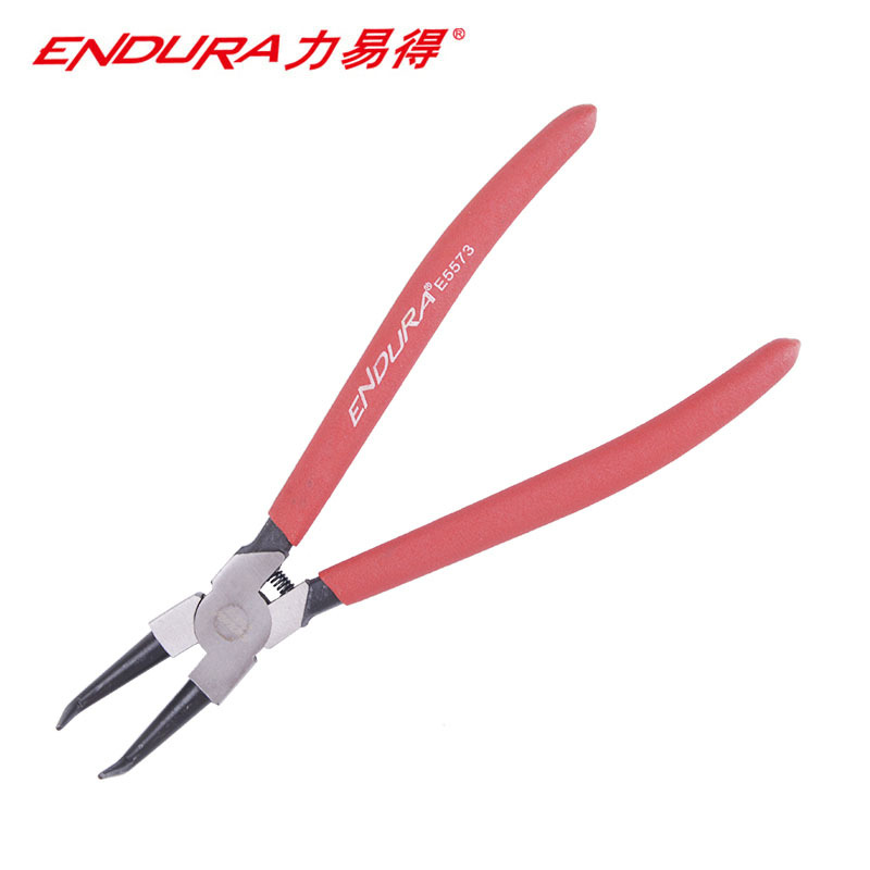 力易得(ENDURA)13寸穴用曲口卡簧钳 日式卡簧钳 货号E5574
