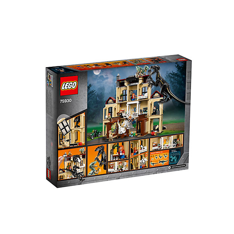 LEGO乐高 75930 暴虐龙袭击洛克伍德庄园 侏罗纪世界系列 拼插类积木 适合7-12岁 块数500块以上 材质塑料