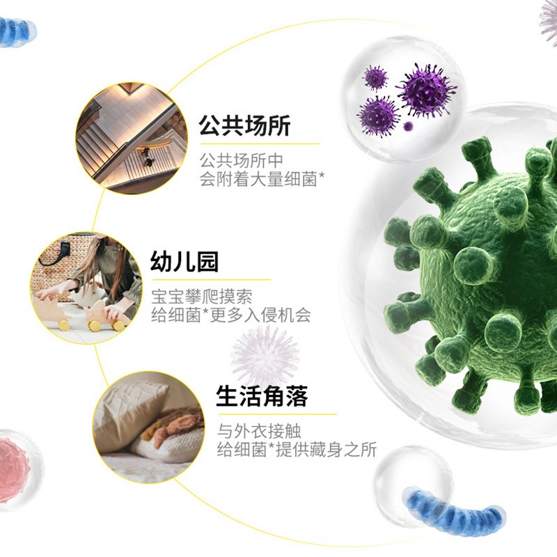威露士泡沫洗手液225ml抑菌99.9%清香型健康呵护清洁杀菌儿童家庭高清大图