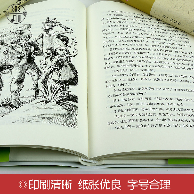 [正版]精装全译本绿野仙踪 鲍姆 名家名译 奥茨国童话故事 世界名著小说书籍青少年青少版班主任语文寒假读物中小学生课外高清大图