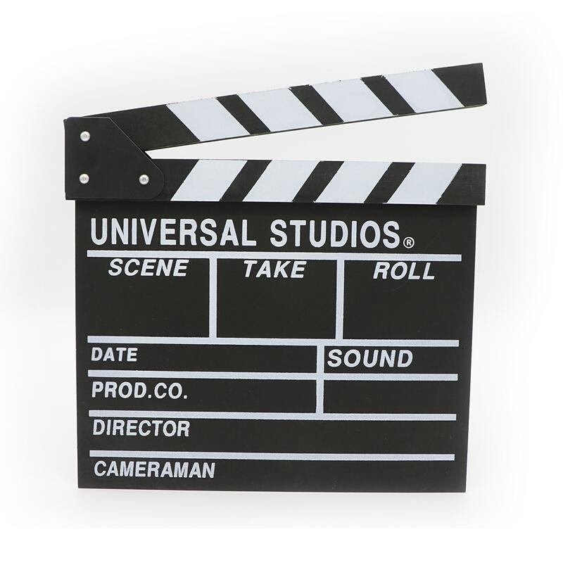 电影场记板片场英文拍板导演打板拍照背景摄影道具场记牌黑色