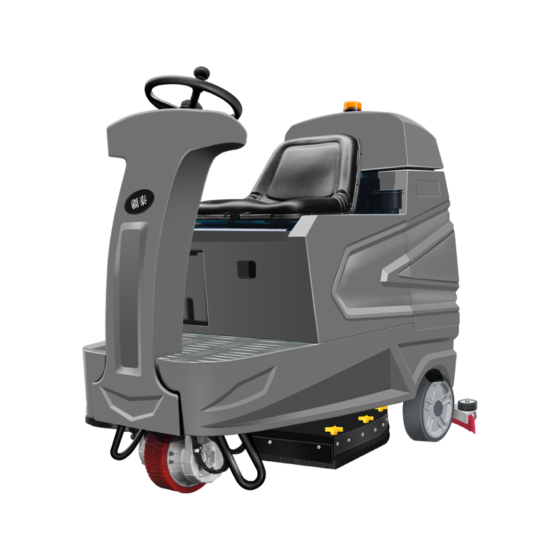 疆泰 锂电款双刷盘全自动驾驶式洗地机24V200A物业保洁工厂商用工业洗地机洗地吸干机擦地机JT-X8L高清大图