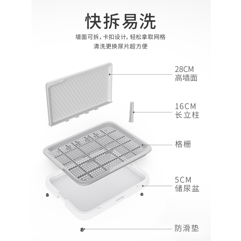 狗厕所小型犬大号大型宠物狗狗用品尿盆尿盘便盆砂盆便便器防踩屎高清大图