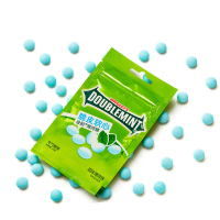 绿箭(DOUBLEMINT) 糖果 脆皮软心薄荷糖 原味薄荷味40g