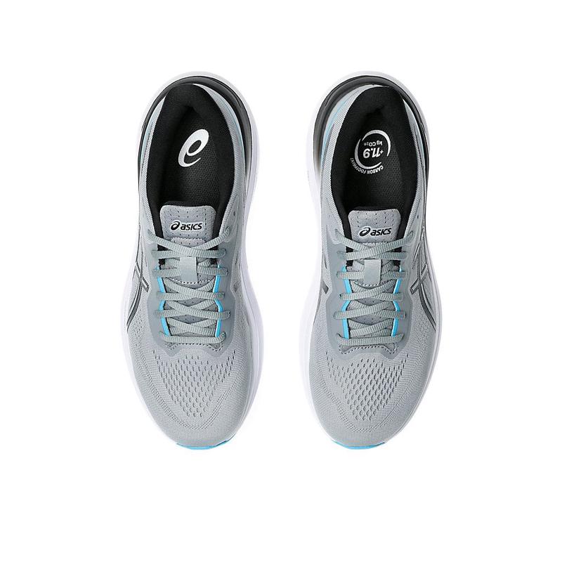 亚瑟士(ASICS)男士跑步鞋舒适透气宽版设计EVA中底黑色运动鞋高清大图