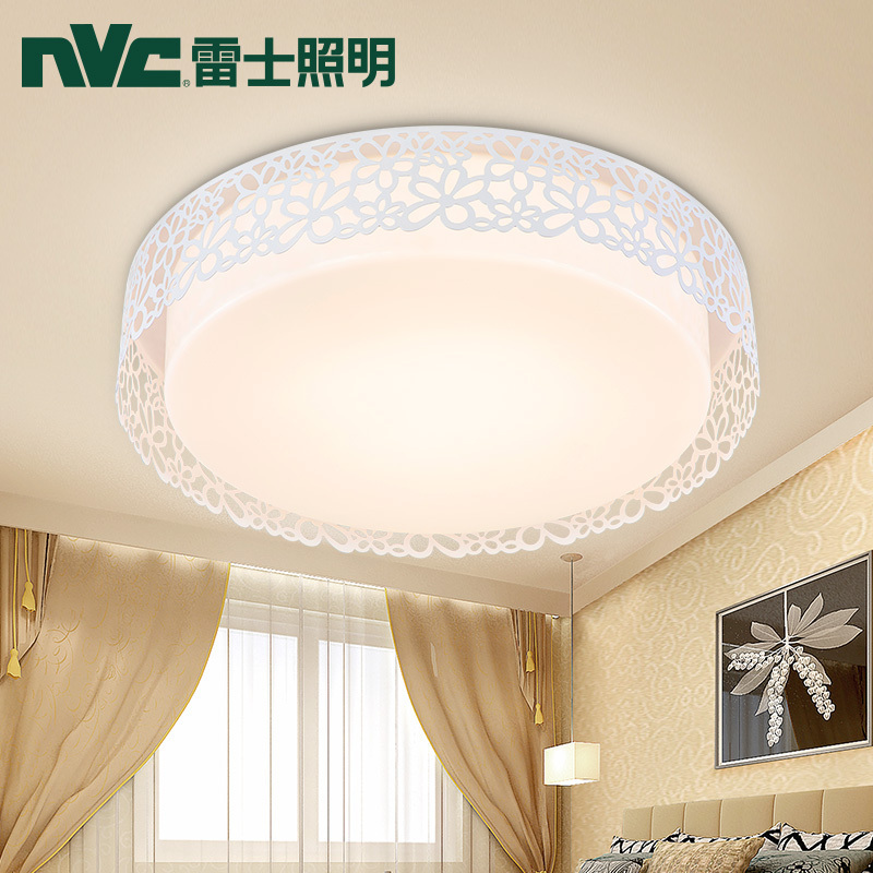 雷士照明(NVC)LED吸顶灯客厅灯卧室灯书房灯饰灯具简约现代亚克力18瓦双色光源 适用面积8-15平米