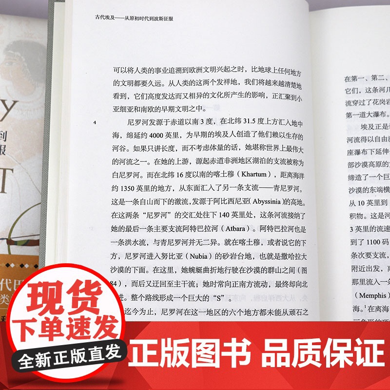 [精装]古代埃及:从原初时代到波斯征服 (美)詹姆斯·亨利·布雷斯特德 著埃及古代史埃及四千年古埃及史研究书籍高清大图
