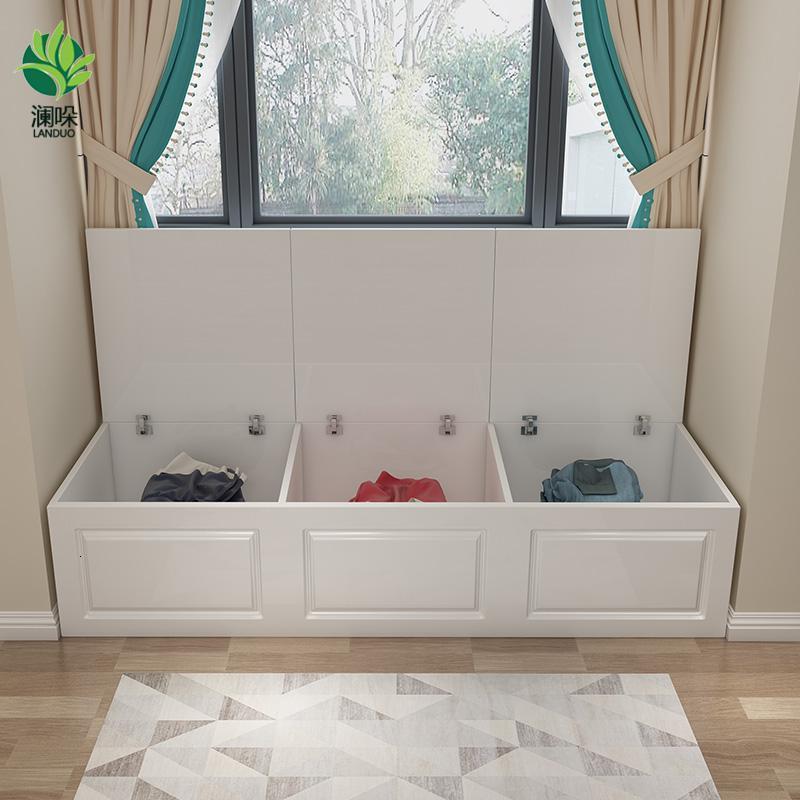 bonjean阳台飘窗柜储物柜防晒窗边柜矮柜地柜阳台收纳置物柜可坐定制