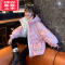 可莉允女童羽绒棉衣2022新款冬装中大儿童加厚棉服12岁中长棉袄免洗冬季