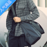 FENGHOU休闲单肩包男士斜挎包手提旅行包运动包健身包行李包背包潮大容量18包肩O8 黑色现货送运费险